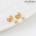 23550 Xuping gold plated stud earrings for women, earrings for women khazana jewellery